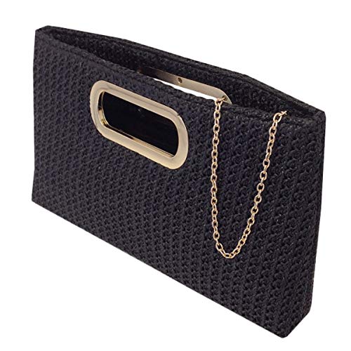 Image of Top Handle Straw Clutch