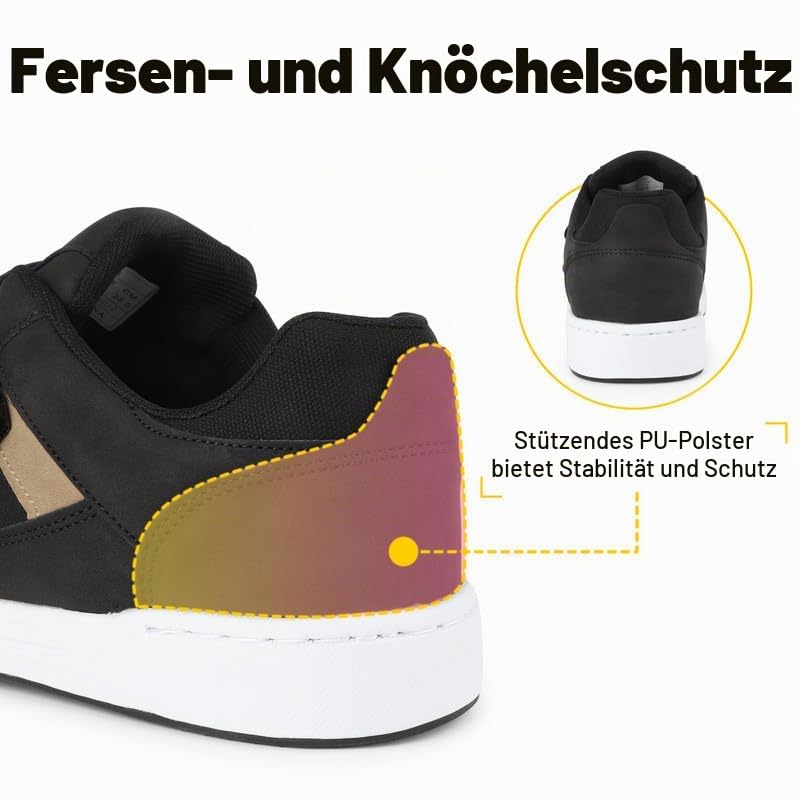 TIESTRA Herren-Sneaker Weit mit Doppel-Klettverschluss, Größe 42-46