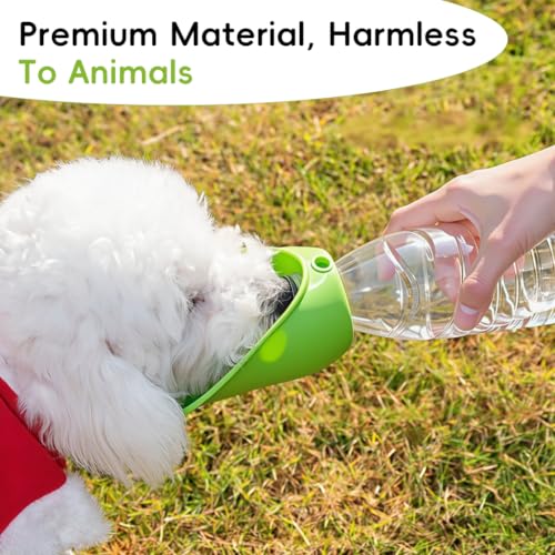 Image of Qpets Foldable Silicone Pet Water Cup, Portable Bottle Attachment for Dogs