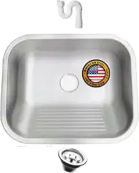 Tanque Inox Lavanderia 50x40x23 Grande 304 Fosco Acetinado 30 Litros