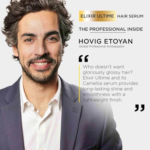 Image of Kerastase Elixir Ultime Hair Oil-In-Serum 30ml | 2X Shinier Hair | 96H Anti-Frizz Action | Infused with French Camellia, Marula & Wild Camellia Oils | Travel Size