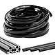 Aluprofil Dichtungsstreifen, 10m Aluprofile Staubschutz Weiche Abdeckung, Weiche PVC Schutzdichtstreifen Aluprofil-kantenstreifen für 6MM Nut Alu Profilschiene für Dachträger Aluprofil 20x20 Zubehör
