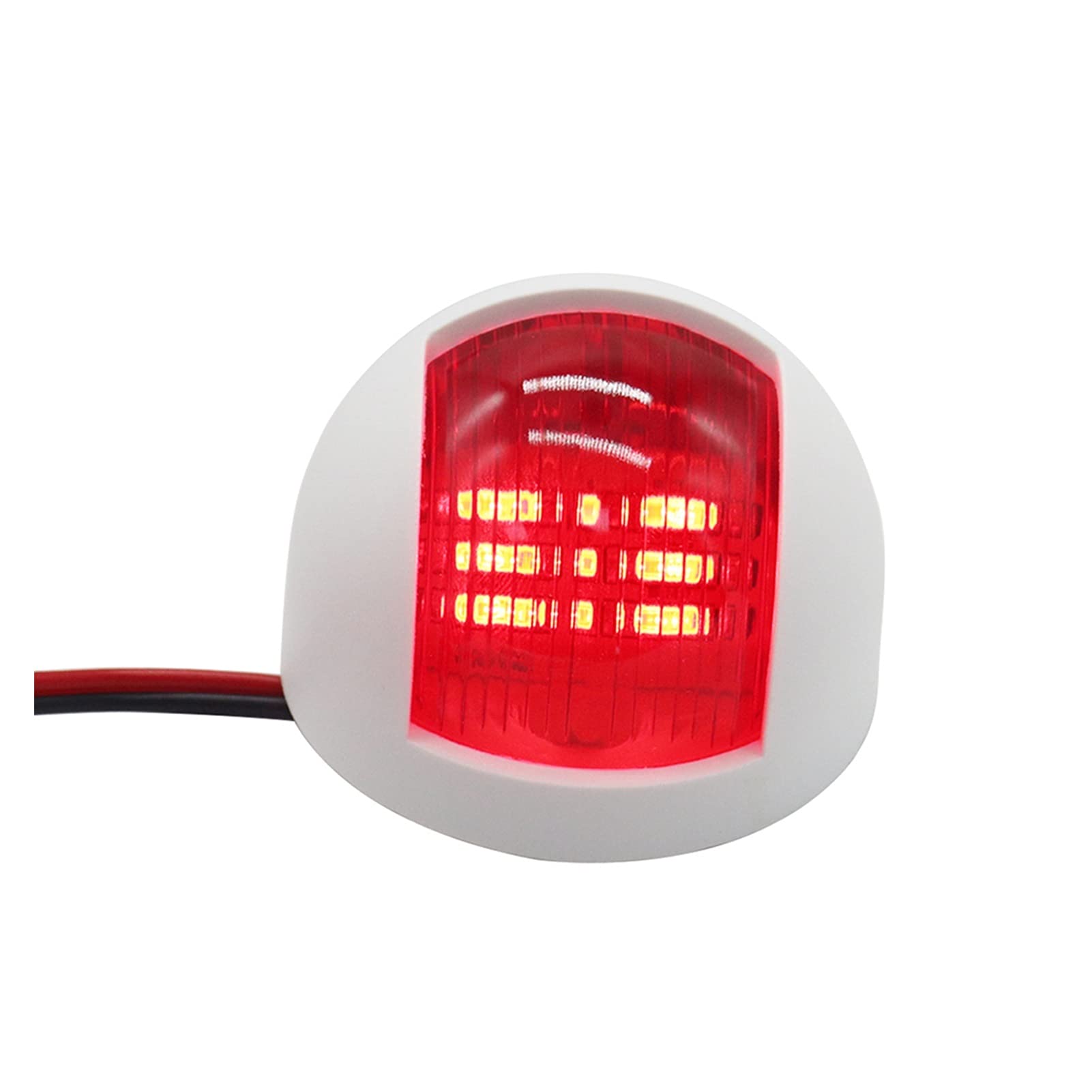 Luci di Navigazione GUIDATO Lampada per Navigazione Marina Arco emisferico Pontoon Pontoon Skiff Boat Barca di Alimentazione Segnale di Avvertimento Lampada per Barca Marina