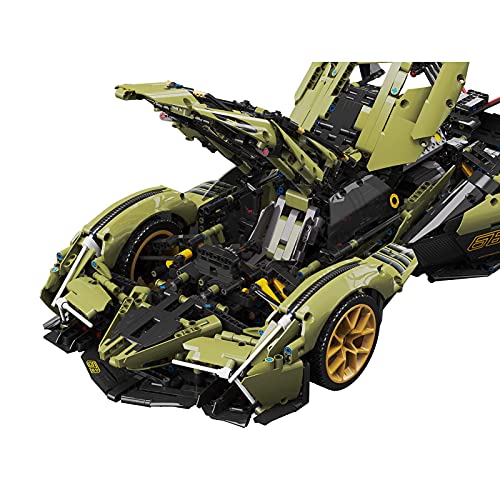 icuanuty Technik Auto Bausteine, 2527 Teile 1: 8 Technik Sportwagen Modell, Klemmbausteine Technik Auto Kompatibel mit… – Bild 6