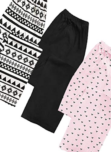 Image of A.T.U.N. (ALL THINGS UBER NICE) Womens Printed Cotton Casual Style Pyjama (Pack of 3)
