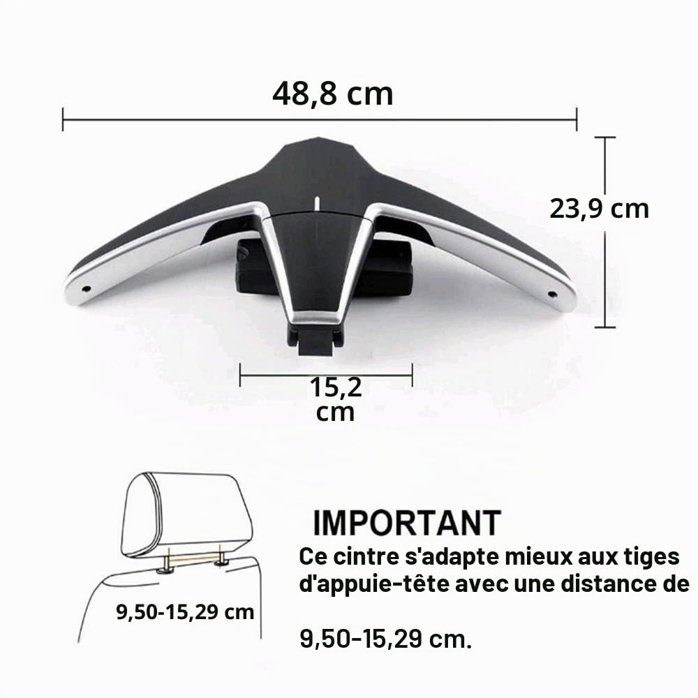 Cintre multifonction pour appuie-tête de siège arrière de voiture…