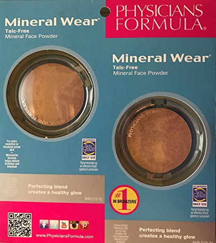 Physicians Formula Talc-Free Mineral Face Powder Broad Spectrum Sunscreen Bronzer and Light Bronzer