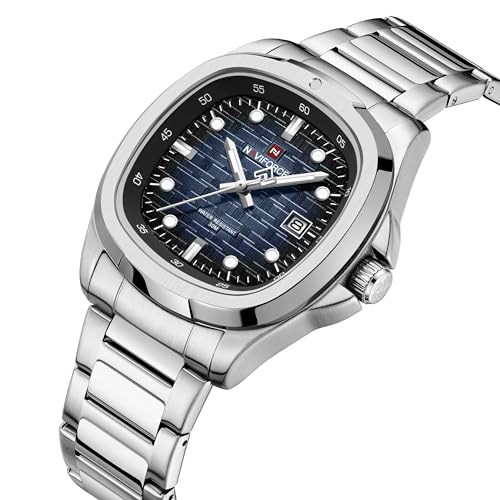 Image of NAVIFORCE NF9240 Square Unique Temperament Strap with dial Analog Watch