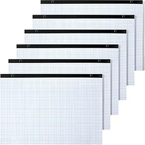 Sabary 6 Blöcke Millimeterpapier Ingenieurpapier