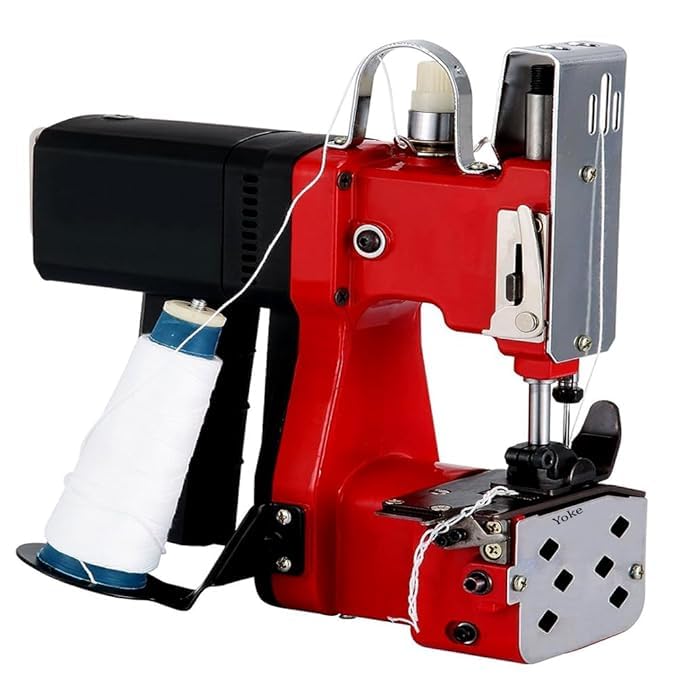 bag closer sewing machine gk9-890 110v electric bag closer closing machine portable high speed electric sewing stitcher with thread cone for plastic bag, woven snakeskin, paper bag