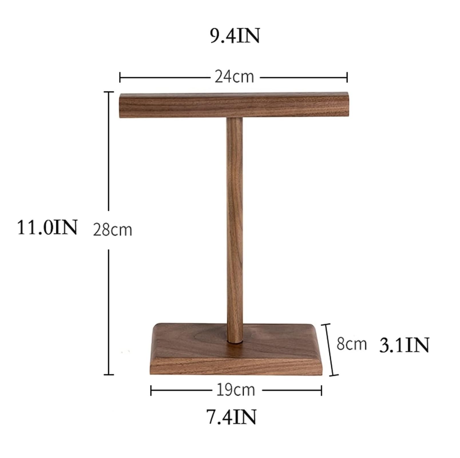 porta-cuffie, Supporto for cuffie da gioco in legno massello, supporto for(A)