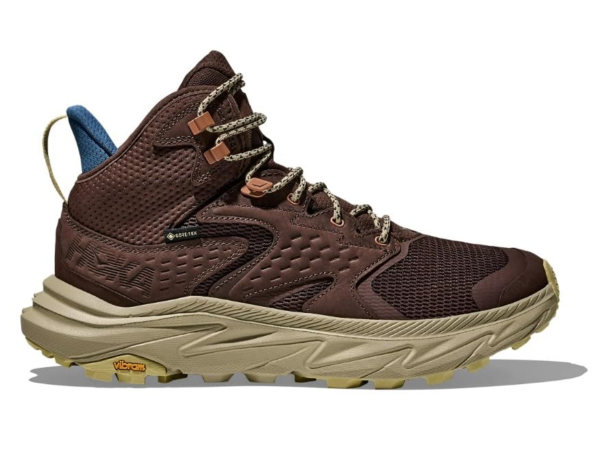 Hoka Men's Anacapa 2 Mid GTX Sneaker, Walnut/Oyster Mushroom, 10