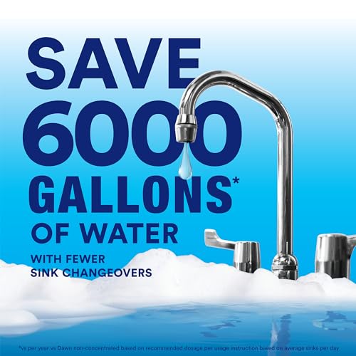 Dawn Professional Manual Pot and Pan Detergent, Dish Soap, Liquid Concentrate, 1 Gallon (Case of 2) with 1 Pump - Image 6