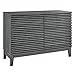 Modway Render Mid-Century Modern 6-Drawer Desser in Charcoal