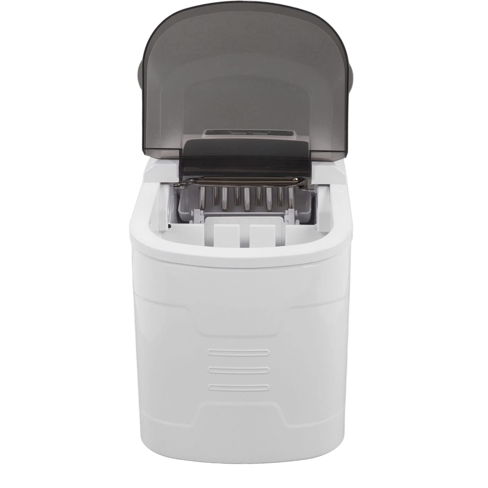 Máquina para Hacer Hielo 112W Encimera Máquina para Hacer Hielo ABS Blanco Silencioso Portátil para Cocina Oficina Fiesta
