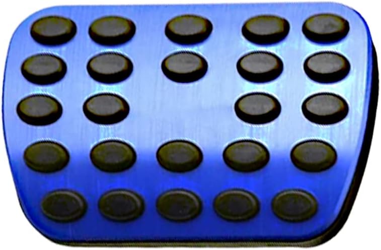 Anti-Slip Aluminum Brake Gas Pedal Pads, Auto No Drilling Accelerator Pedal Covers Foot Pedal Pads Kit, Compatible with Mercedes-Benz C E S GLC GLE GLS CLS Class W205 W213 X253 W167, Silver