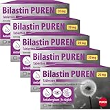Bilastin PUREN 5x 100 Allergietabletten - Antiallergikum zur Linderung von Allergie, langanhaltende Wirkung, einfache Einnahme