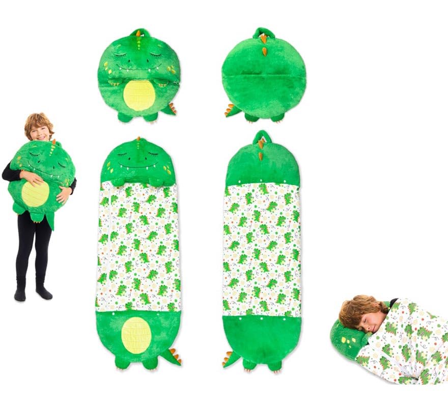 Saco de Dormir con Cojín Dinosaurio de 135 cm
