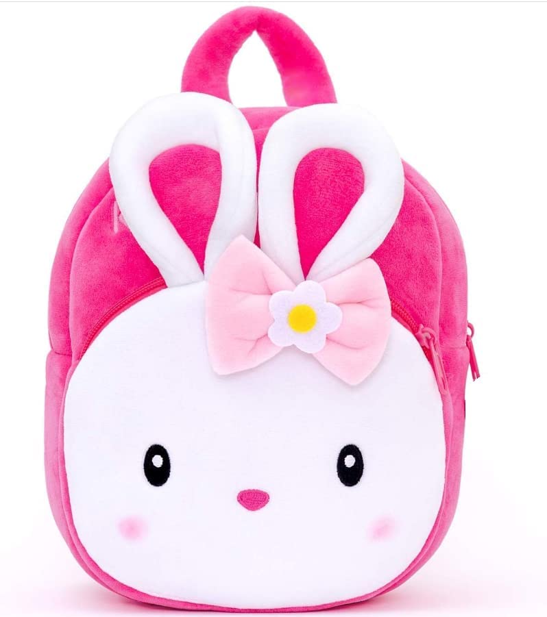 Image of blue tree Cute Boy's and Girl's Plush Bag Medium Quality Full Embroidery Designs Mini Travel Backpack Mango (Mango-konggi rabbit)