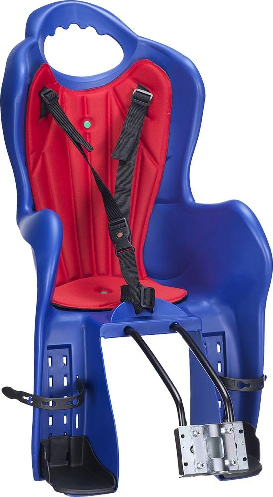 Set seggiolino posteriore Bingo bici con caschetto ciclo per bambino rosso e bianco