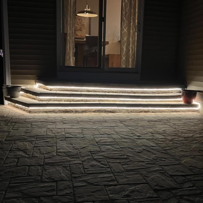 Luz neón LED flexible 10 m IP65 blanco cálido con control remoto miniatura 4