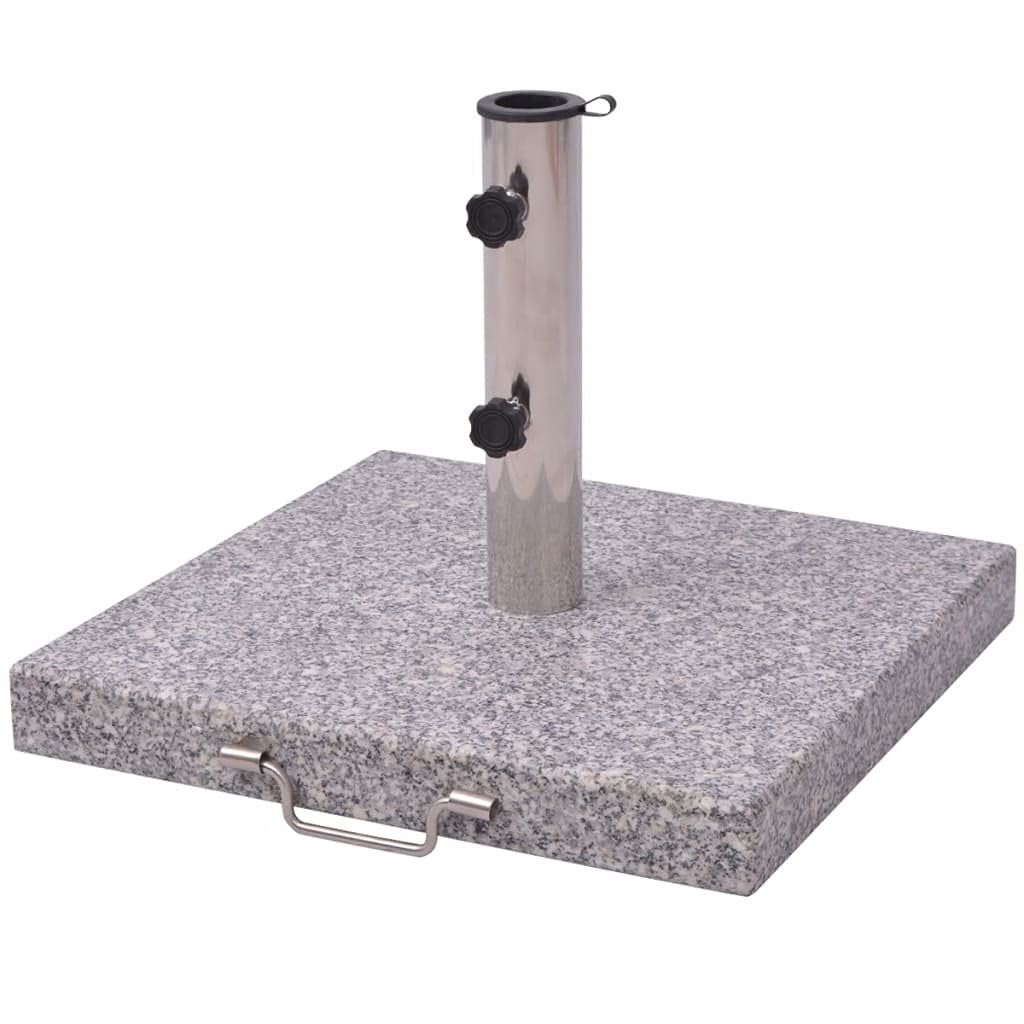 Carry Handles Stone Parasol Base with 3 Pole Adaptors VonHaus Square