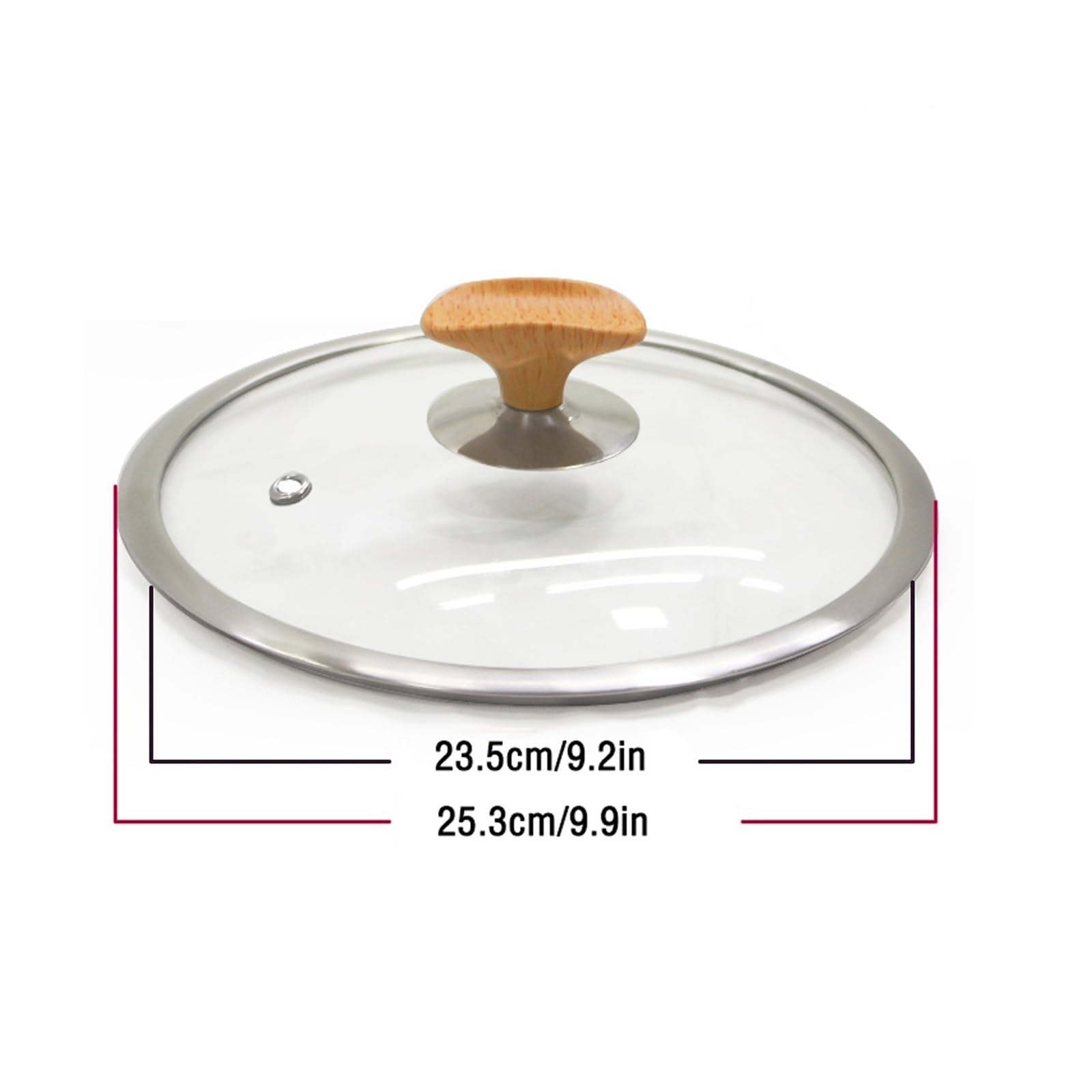 Tapa Sarten Cacerola de Vidrio Templado Tapa de Sartén Tapas de Vidrio de Repuesto for Sartenes Ollas y Cazuelas con Mango de Baquelita Tapas Sartenes Cocina(24)
