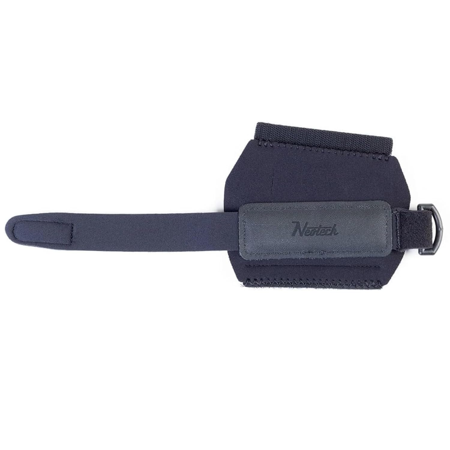 Neotech French Horn Hand Grip - Adjustable, Non-Slip Grip with Genuine Leather French Horn Hand Guard & Neoprene Pad - Black, Made in USA