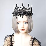 Scala Black Lace Bat Cat Ears Lace Antlers Hairband Cosplay Fancy Dress Clothes Masquerade Headbands Women Hair Band Accessories