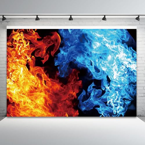 Fondo fotográfico vinílico 7x5ft Ice and Fire miniatura 5