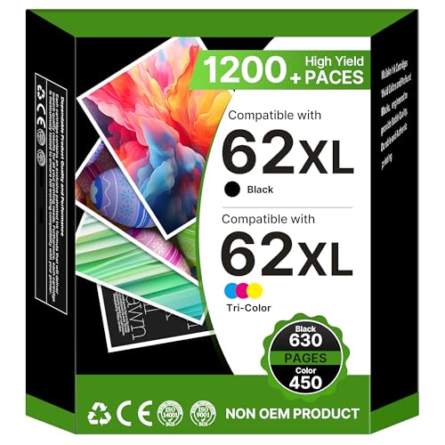 Cartouche HP 62XL Washope idéale pour imprimer les dossiers scolaires et photos sur OfficeJet 250