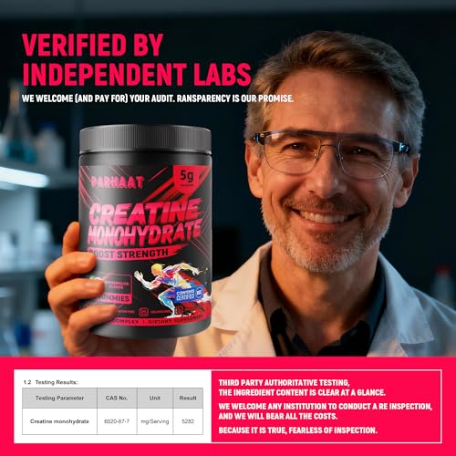 Image of NSF Certified Creatine Gummy - Creatine Monohydrate Gummies 5g for Men & Women - Boost Focus,Strength, and Endurance, Vegan, Gluten-Free, Non-GMO, 2.5 Gram Creatine per Gummy ( Watermelon 90 ct)