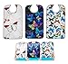 Bacaby 3 Pack Adult Bibs for Eating,Butterfly Washable Reusable Clothing Protector for Elderly Women 33.5