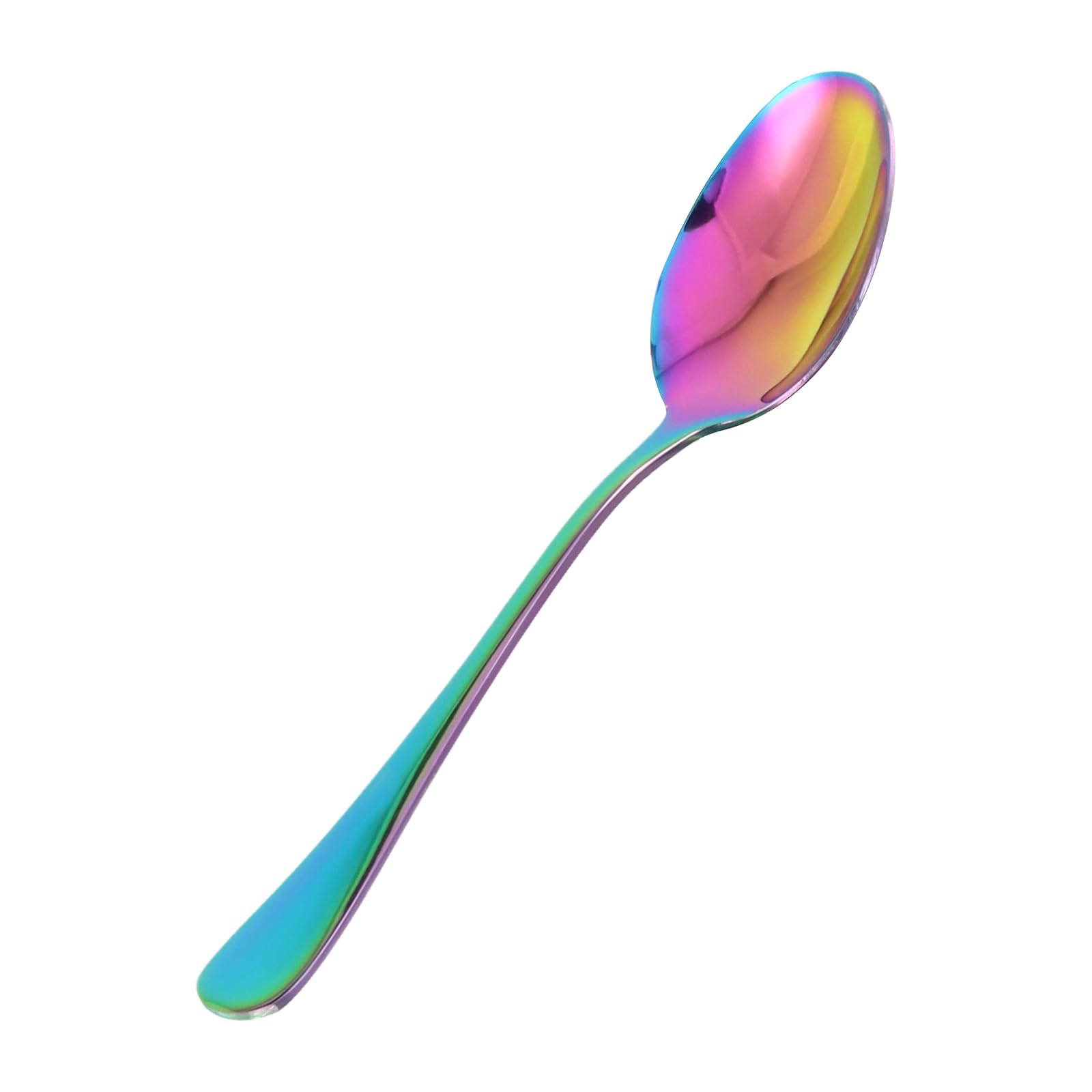 25 Cucchiaini da Caffè Colorati Arcobaleno, 13,5 cm, in acciaio inox con rivestimento in titanio colorato, per tè, caffè, Latte, per Mescolando cucchiai da dessert di marmellata di espresso