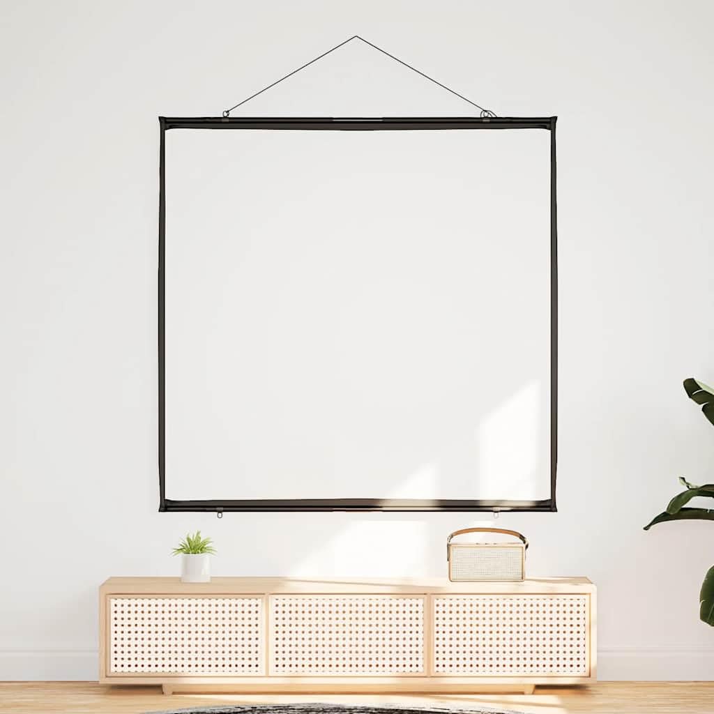 Schermo per proiettore da 72 pollici, 1:1, montaggio a parete, per home cinema, ufficio, presentazioni, aule, bianco opaco
