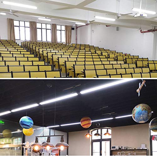 T8 T10 T12 LED Light Tube 4FT, 22W (40W-50W Equiv.), Dual-End Powered, Ballast Bypass, F48T8 Fluorescent Replacement, 2400Lumens, 6000K, Frosted Cover, Garage, Warehouse, Shop Light - 25 Pack - Thumbnail 4