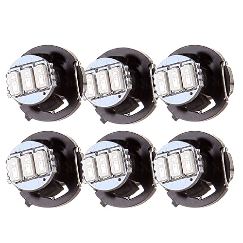 Cciyu 6 Pack 3-3014Smd T4/T4.2 Neo Wedge Led Bulbs Replacement Fit For 1996-2011 For Dodge Caravan (Blue) #TOP10
