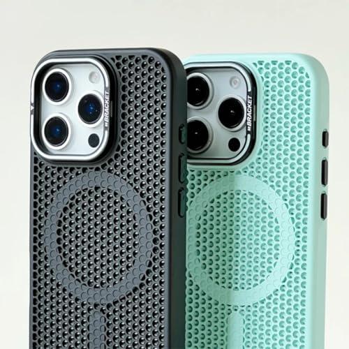 Coque iPhone 13 grise ventilée avec support pour regarder vos vidéos - 2