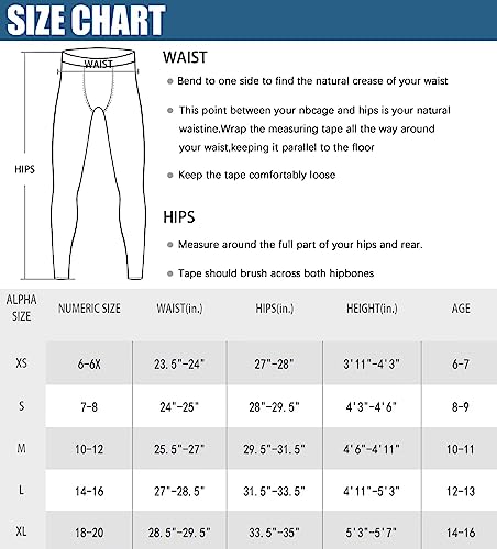 Image of Rolimaka Boys' Youth Compression Base Layer Pants Tight Running Leggings Trousers