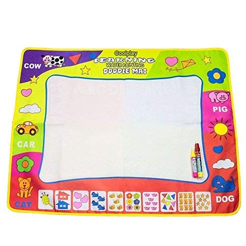 Coolplay 4 Color Children Water Drawing Mat Board & Magic Pen Doodle Kids Educational Toy Gift 31.5