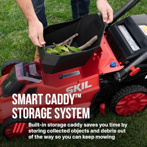 Image of SKIL PWR CORE 40 Brushless 40V 20-Inch Push Mower Kit with Smart Caddy, Includes 6.0Ah & 4.0Ah Batteries and 150W Charger - PM2010C-24
