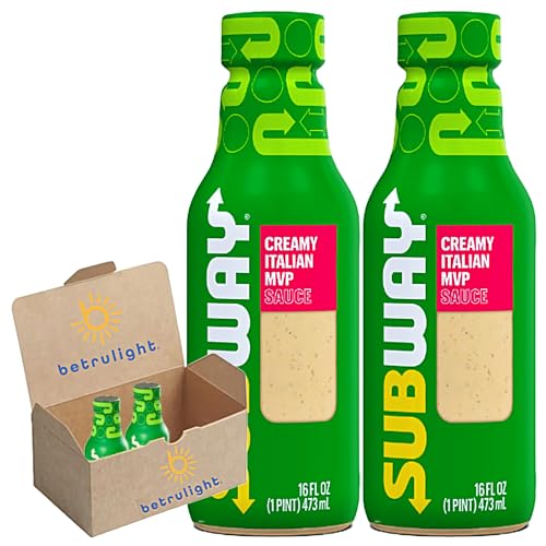 Subway Sauce | Dip or Pour | Great For Wraps, Burgers, Salads, Parmesan Cheese Soy Sauce, Pizza...