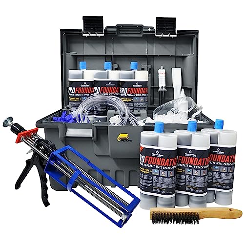 RadonSeal PRO Foundation Crack Repair Kit (30-ft) Expanding Foam Injection – The Professional...