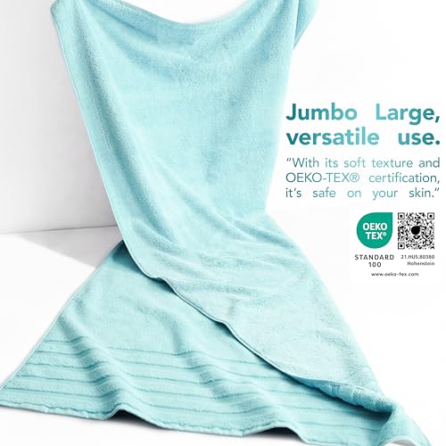 Image of American Soft Linen 100% Cotton Luxury Turkish Towels, 35x70 XL Bath Sheet | Soft Absorbent Quick Dry OEKO Tex Standard 100 Certificated Durable Machine Washable Breathable Premium Hotel Quality