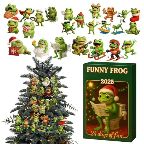 Pendentif de Noël Grenouille amusante pour égayer votre sapin en famille