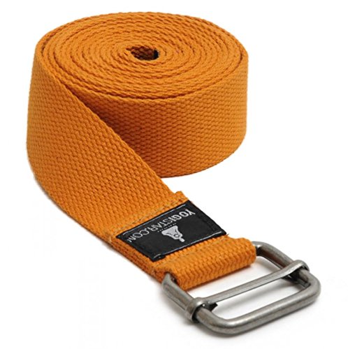 Yogistar Yogagurt - 260 cm - Metallverschluss - Orange