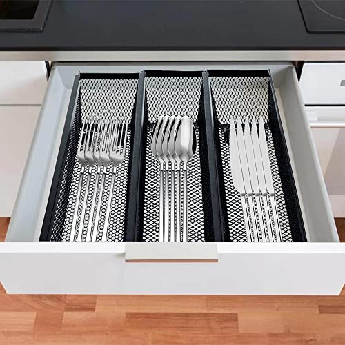 Altfun Silverware Drawer Organizer, Drawer Organizer Tray Storage Box For Bedroom Dresser Bathroom Kitchen,Mesh Utensil Organizer For Flatware, Forks, Spoons, Knives,Set Of 6 #TOP3