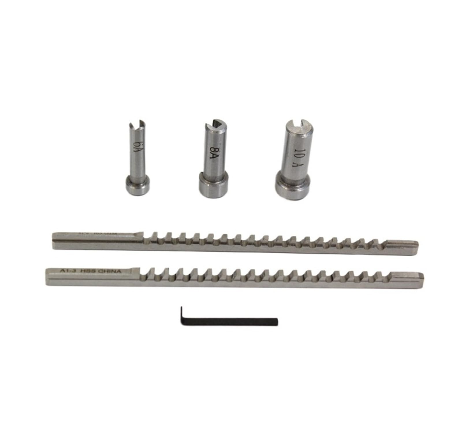 Juego de 6 Brocas de Acero de Alta Velocidad para chaveteros, Herramienta de Corte métrica para máquinas CNC, Ideal para Trabajos de metalurgia y torneado.