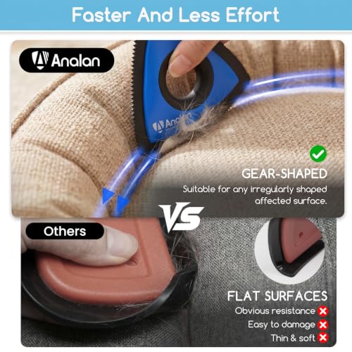Image of Analan Mini Pet Hair Remover for Car Detailing Dog Hair Tool(Royal Blue)