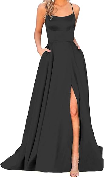 long straight prom dresses